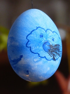 Easter eggs colorful paint