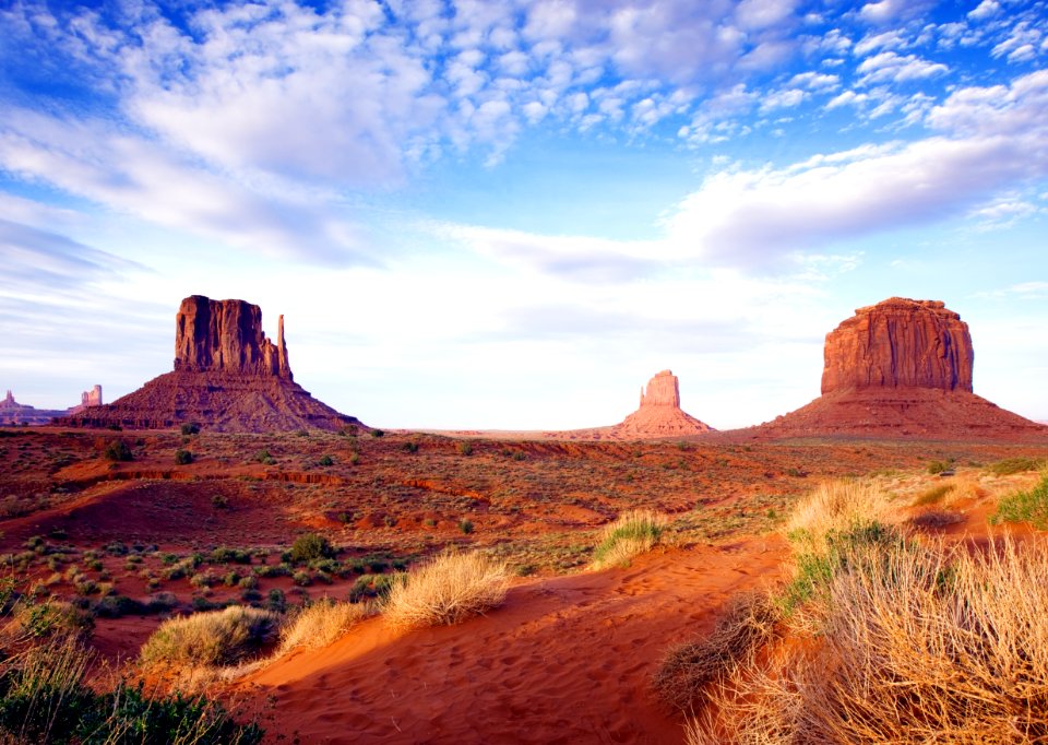 Monument Valley, perhaps the most enduring and definitive images of the American West. Original image from Carol M. Highsmith’s America, Library of Congress collection. photo