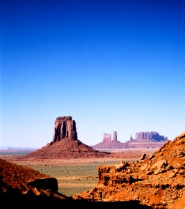 Monument Valley, Arizona. Original image from Carol M. Highsmith’s America, Library of Congress collection.