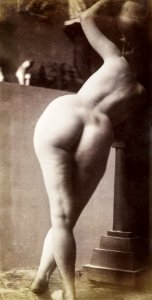 Nude photography of female butt (ca. 1903–1914). photo