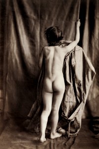 Female nude photography, Nude Viewed from the Back (ca. 1854) by Eugène Durieu. photo