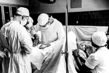 Operation at Provident Hospital on South Side of Chicago, Illinois (1941). photo