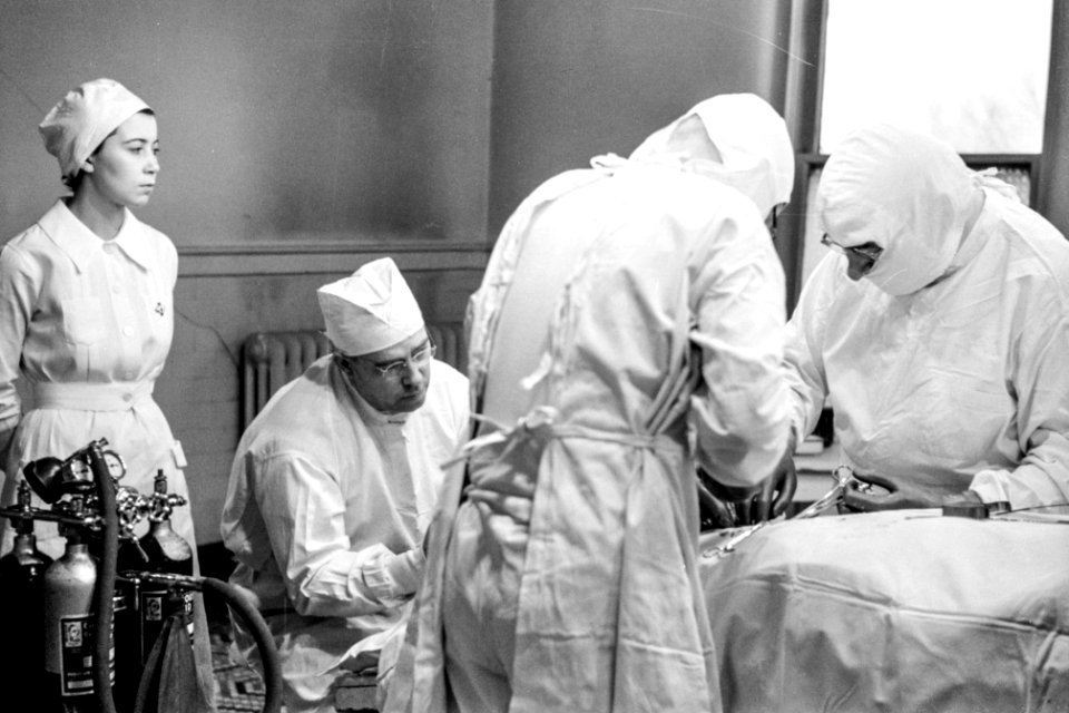 Operation, Herrin Hospital (private), Herrin, Illinois (1939).