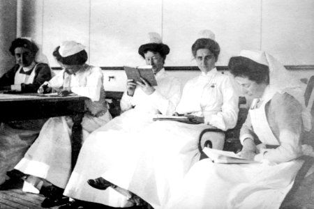 Nurses at Floating hospital (ca. 1910–1915). photo