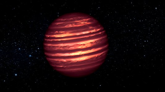 NASA space telescopes see weather patterns in Brown Dwarf. January 8th, 2013. photo