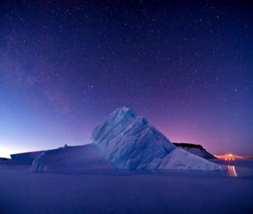 Iceberg in North Star Bay, Greenland. photo