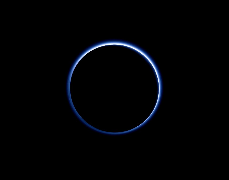 New Horizons Finds Blue Skies and Water Ice on Pluto.