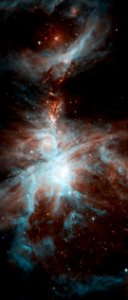Image of a nebula taken using a NASA telescope - photo