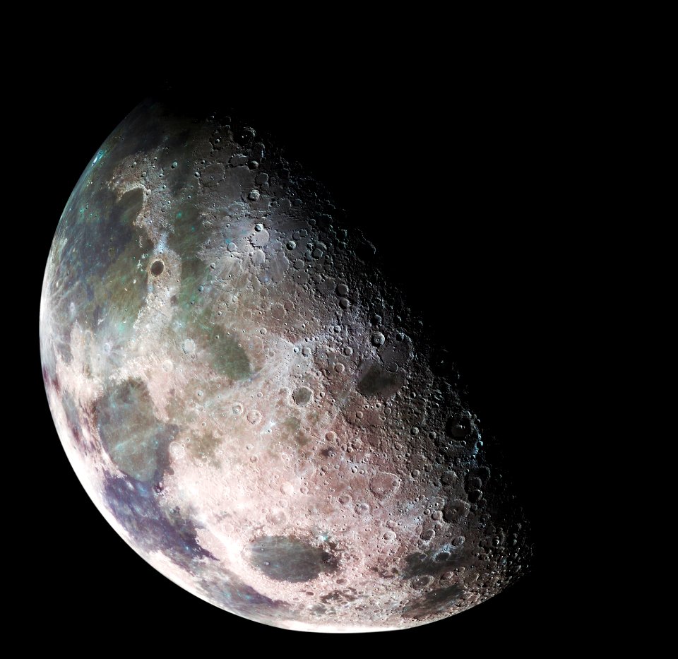 Moon - north polar mosaic.