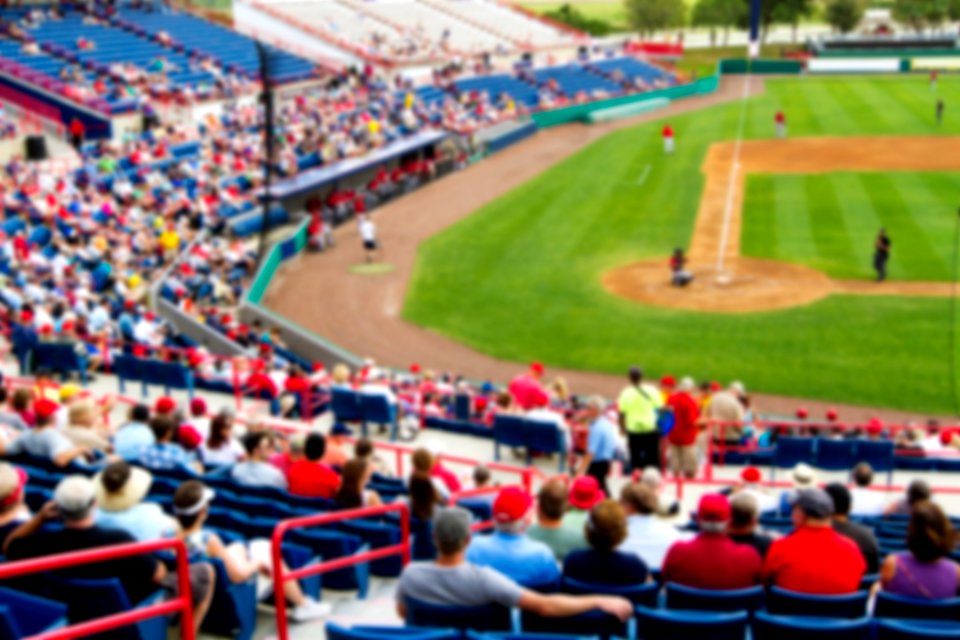 Baseball fans are on hand for Space Day at the Space Coast Stadium.