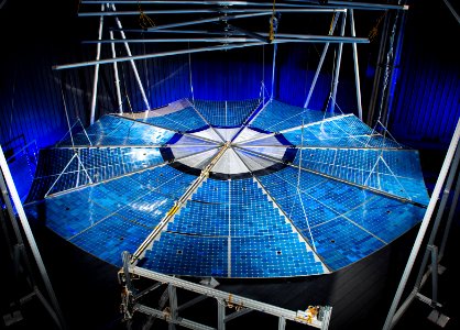 ATK Solar Array Deployment Test at NASA Plum Brook Station Space Power Facility.