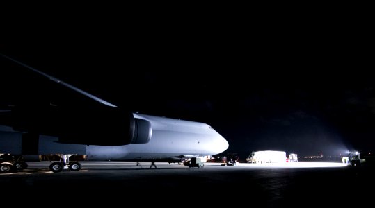 NOAA's Geostationary Operational Environmental Satellite-S (GOES-S) will be loaded into a U.S. Air Force C-5M Super Galaxy cargo aircraft and flown to NASA's Kennedy Space Center in Florida. photo