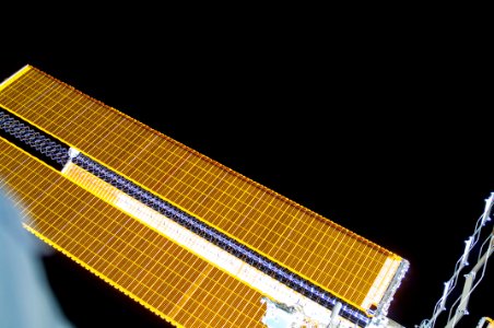 Solar array during EVA 27. Oct 7th, 2014.