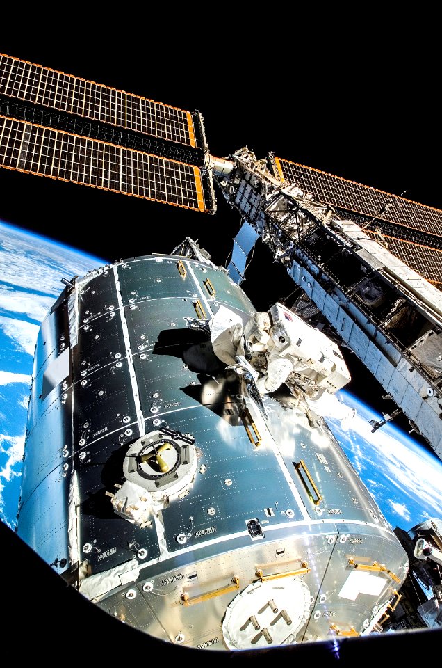NASA astronauts in space -