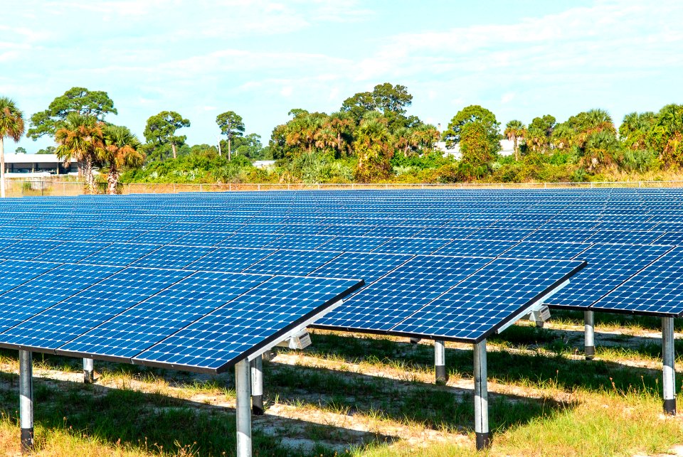 NASA's first large-scale solar power generation facility opens at NASA's Kennedy Space Center in Florida.