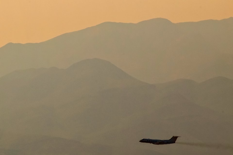 A shuttle training aircraft takes off from the Johnson Space Center's El Paso Forward Operating Location.