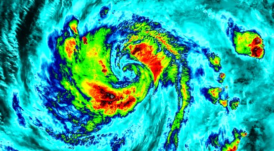 NASA-NOAA's Suomi NPP Satellite Gets Colorful Look at Hurricane Blanca.