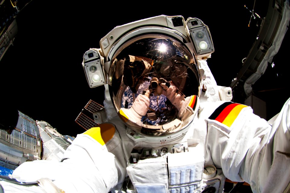 NASA astronauts in space - Oct 7th, 2014.