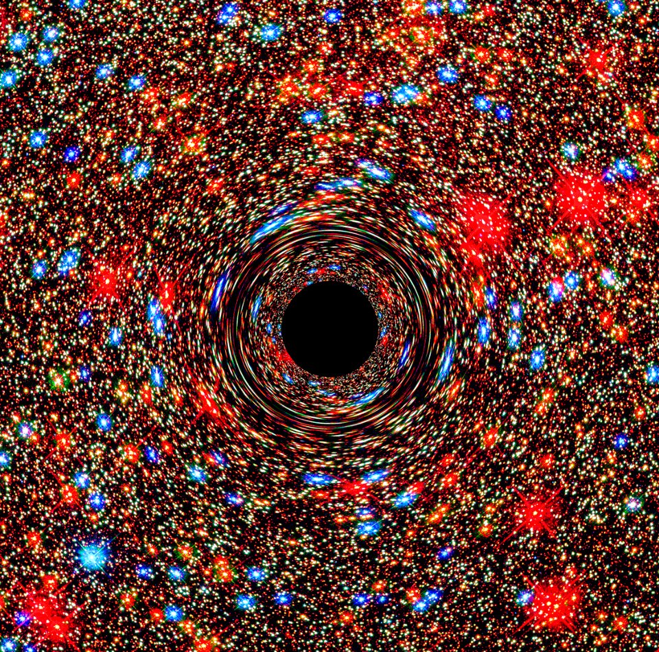 Behemoth Black Hole Found in an Unlikely Place. A supermassive black hole at the core of a galaxy.