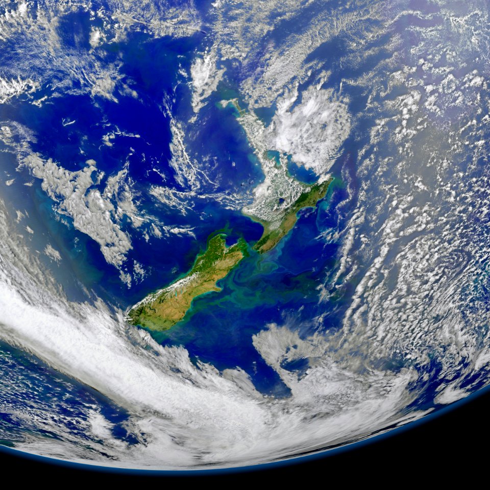 The phytoplankton were blooming, particularly to the east of the islands and along the Chatham Rise.
