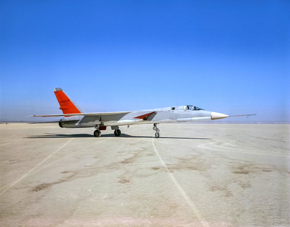 North American Aviation A-5A Vigilante arrived from the Naval Air Test Center to the NASA Flight Research Center.