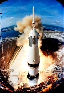 Liftoff of the Apollo 11 lunar landing mission. photo