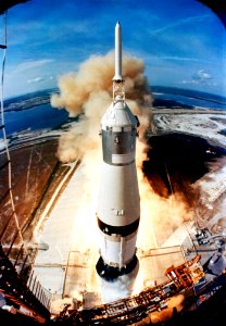 Liftoff of the Apollo 11 lunar landing mission.