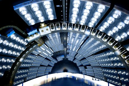 The fairing acoustic protection (FAP) system lines the inside of the Atlas V payload fairing for NASA's Mars Science Laboratory (MSL) mission.
