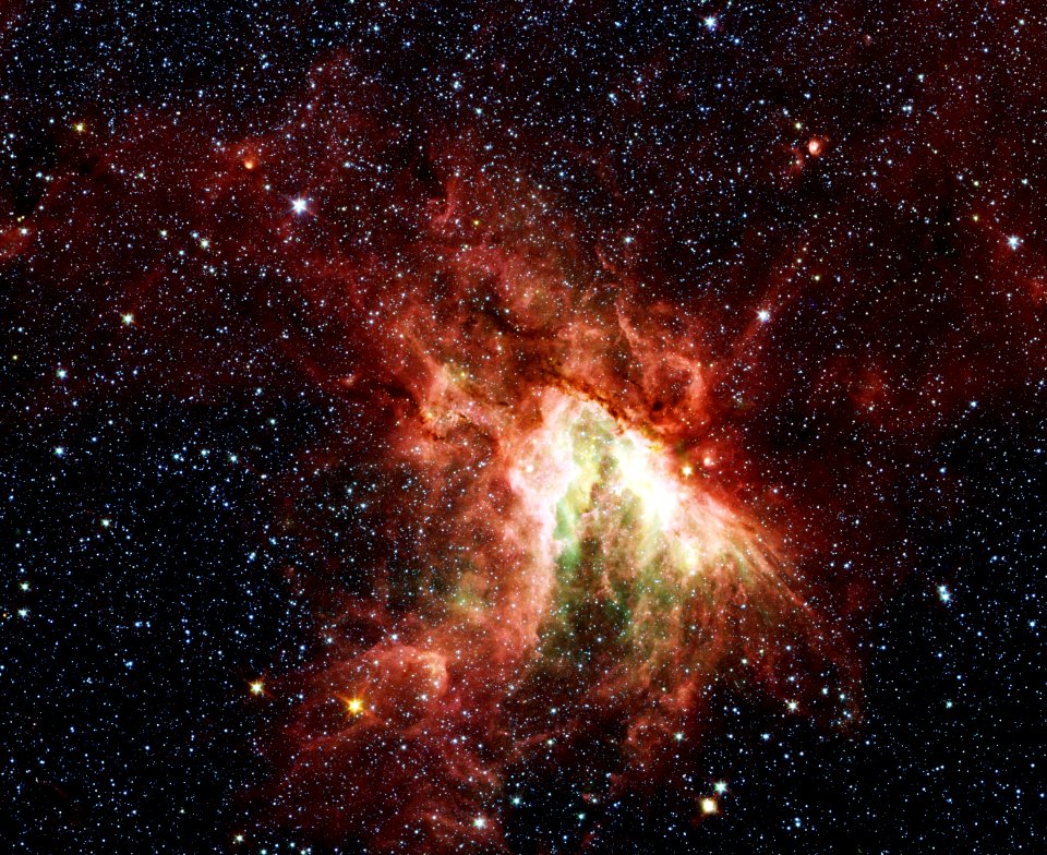 Image of a nebula taken using a NASA telescope -

