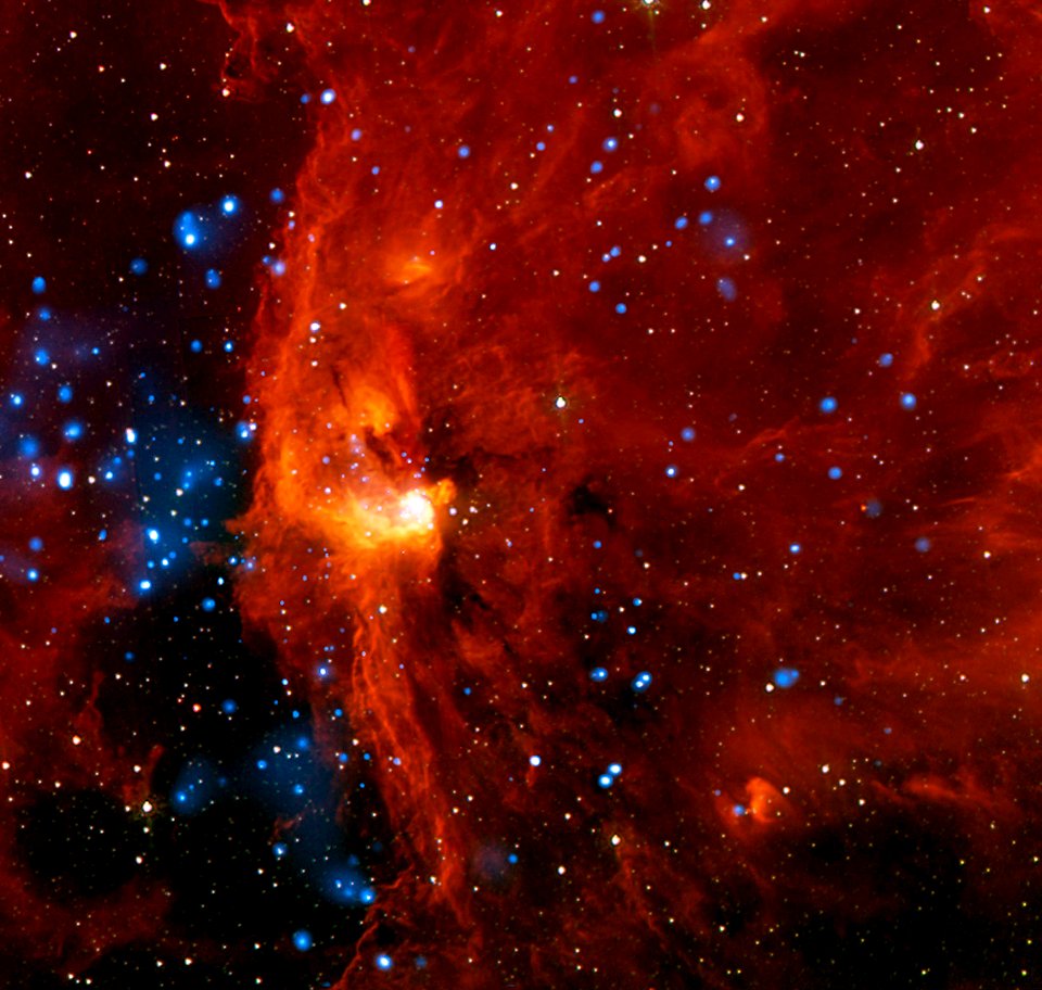 RCW 108 is a region where stars are actively forming within the Milky Way galaxy about 4,000 light years from Earth.