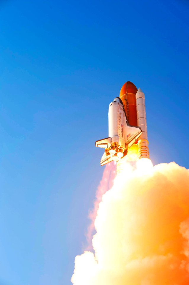Discovery lifts off from Launch Pad 39A at NASA's Kennedy Space Center in Florida beginning its final flight, the STS-133 mission, to the International Space Station, Feb 24.