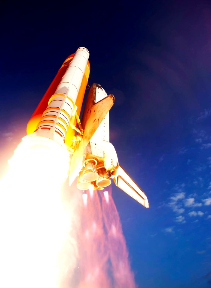 Discovery lifts off from Launch Pad 39A at NASA's Kennedy Space Center in Florida beginning its final flight, the STS-133 mission, to the International Space Station, Feb 24.