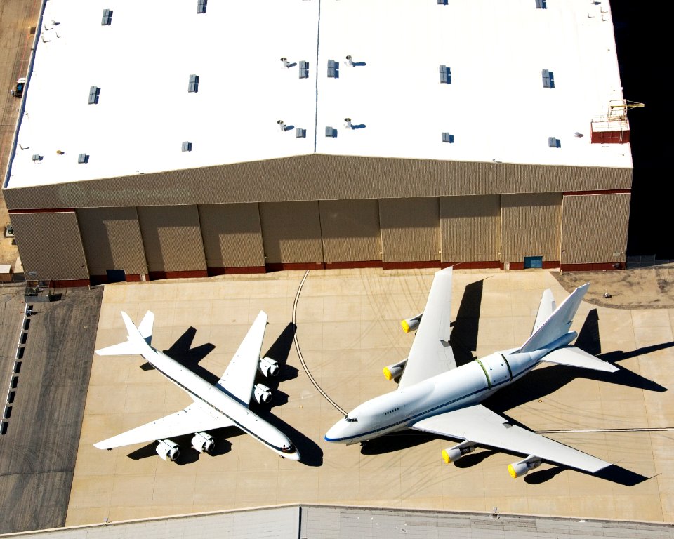 Dryden Aircraft Operations Facility - aircraft fleet on ramp.
