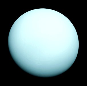This is an image of the planet Uranus taken by the spacecraft Voyager 2 in 1986. photo