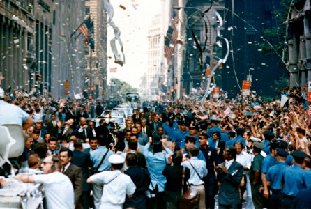 Ticker tape parade for the Apollo 11 astronauts at New York City. photo