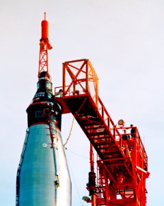 Capsule 13 atop MA-6 with egress facility extended to capsule.