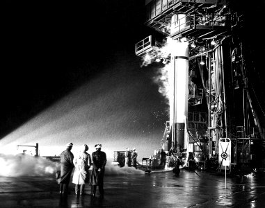 MR-3 prelaunch alert, Cape Canaveral, Florida.