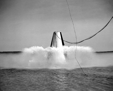 Impact test conducted by Langley's Hydrodynamics Division, 08 05 1958. photo