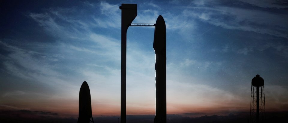 Artist Illustration of Interplanetary Transport System (2016).