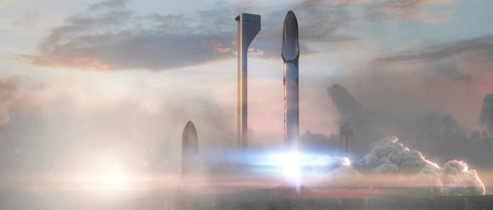 Artist Illustration of Interplanetary Transport System (2016).