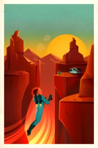 Space Travel Poster (2015). photo