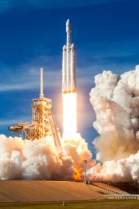 Falcon Heavy Demo Mission (2018). photo