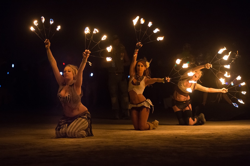 Artistic woman dancer