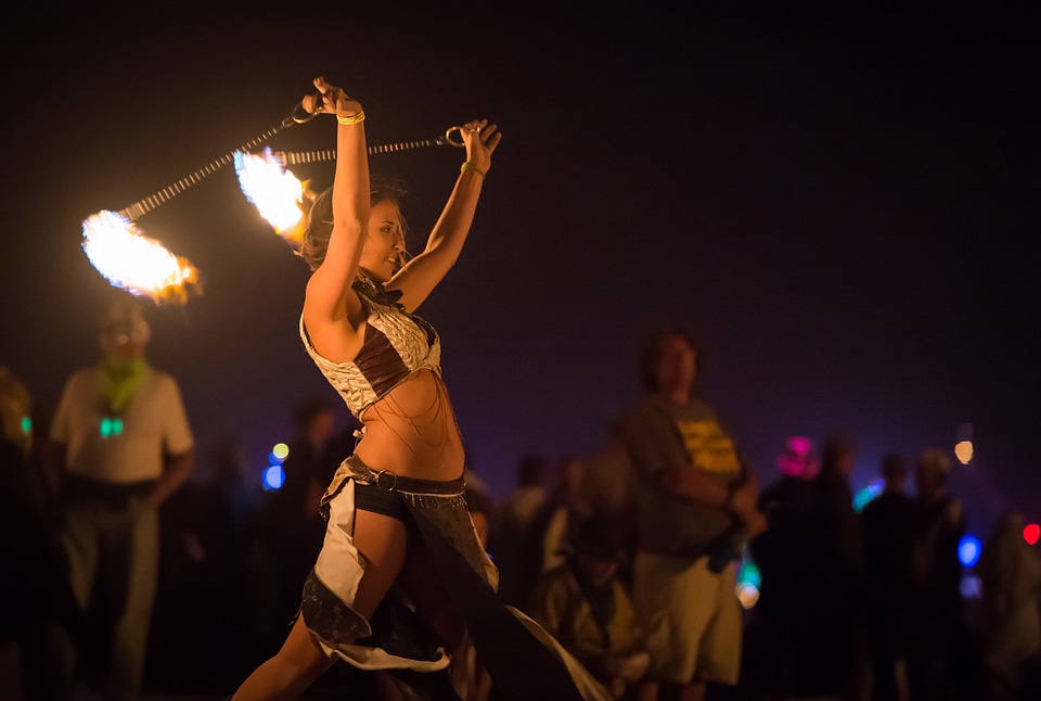 Artistic woman dancer