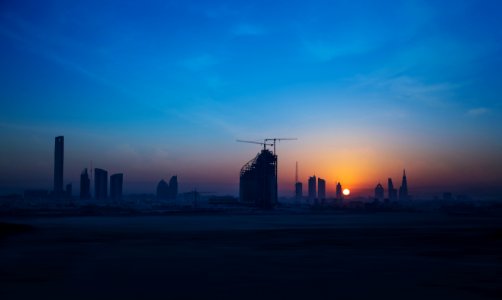 Concrete Building During Sunset