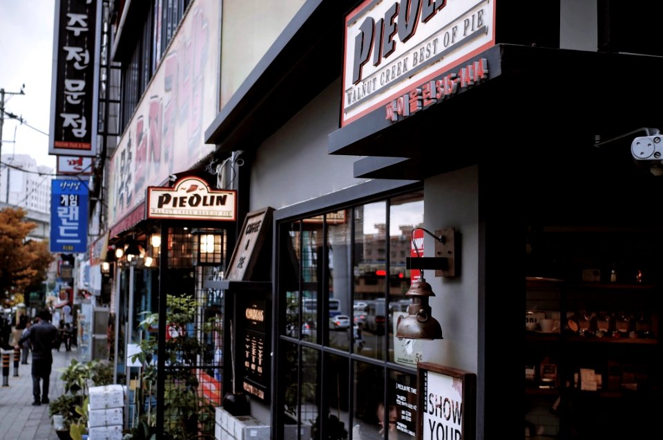 Shop Fronts On City Street