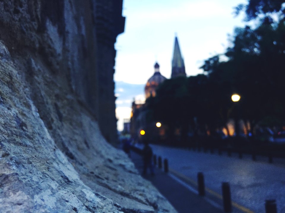 Stone Wall In Town