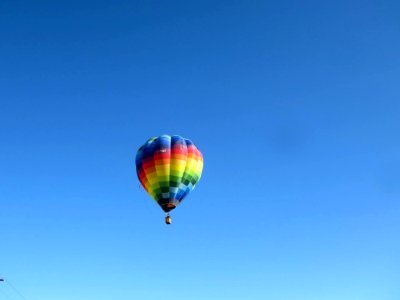 Hot Air Balloon In Blue Sky