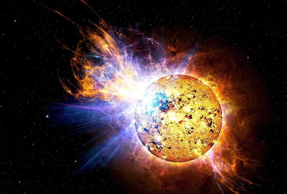 Ev lacertae nasa sun