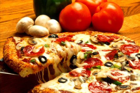 Pizza Pie With Fresh Ingredients photo